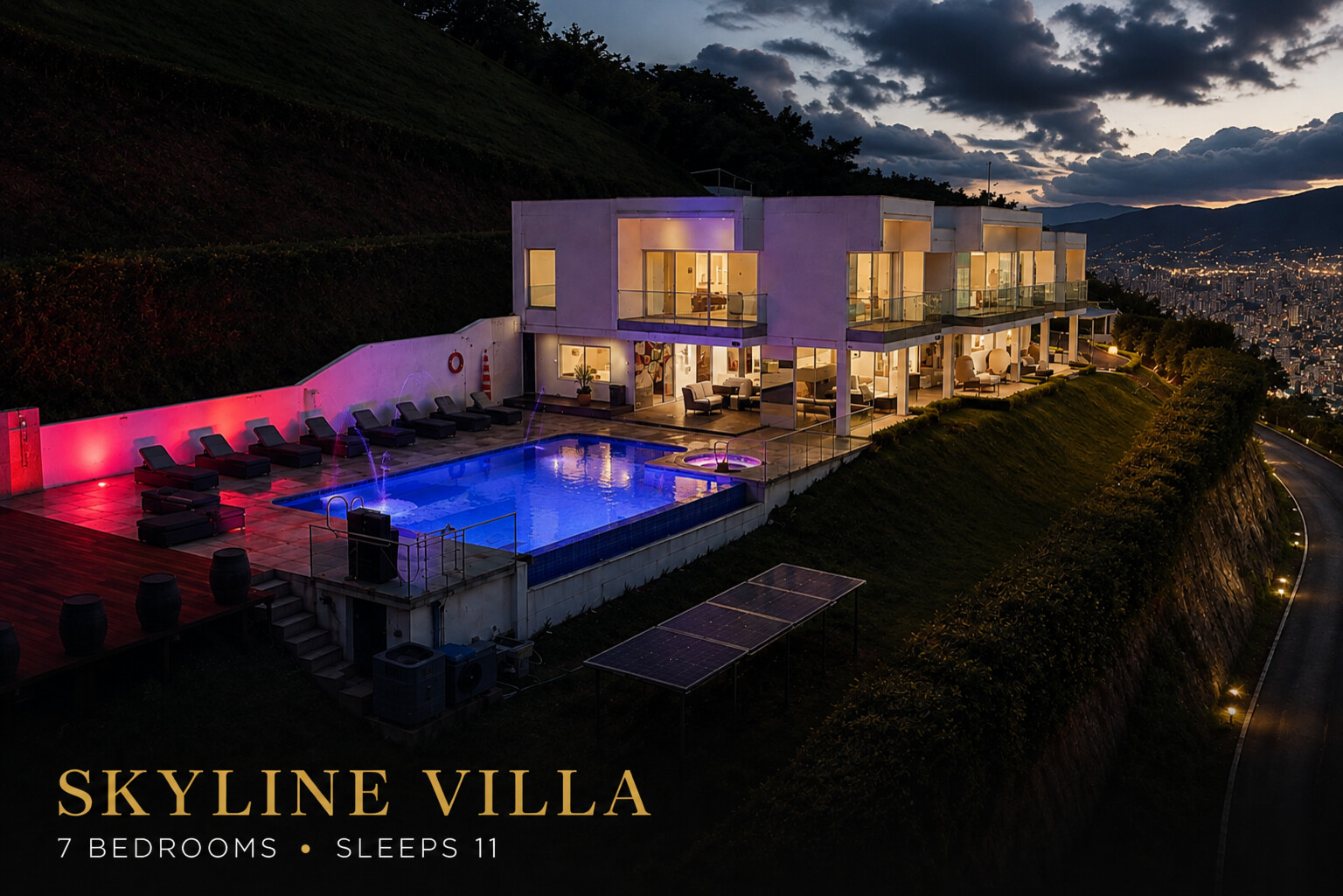 Skyline Villa — private villa in Medellín