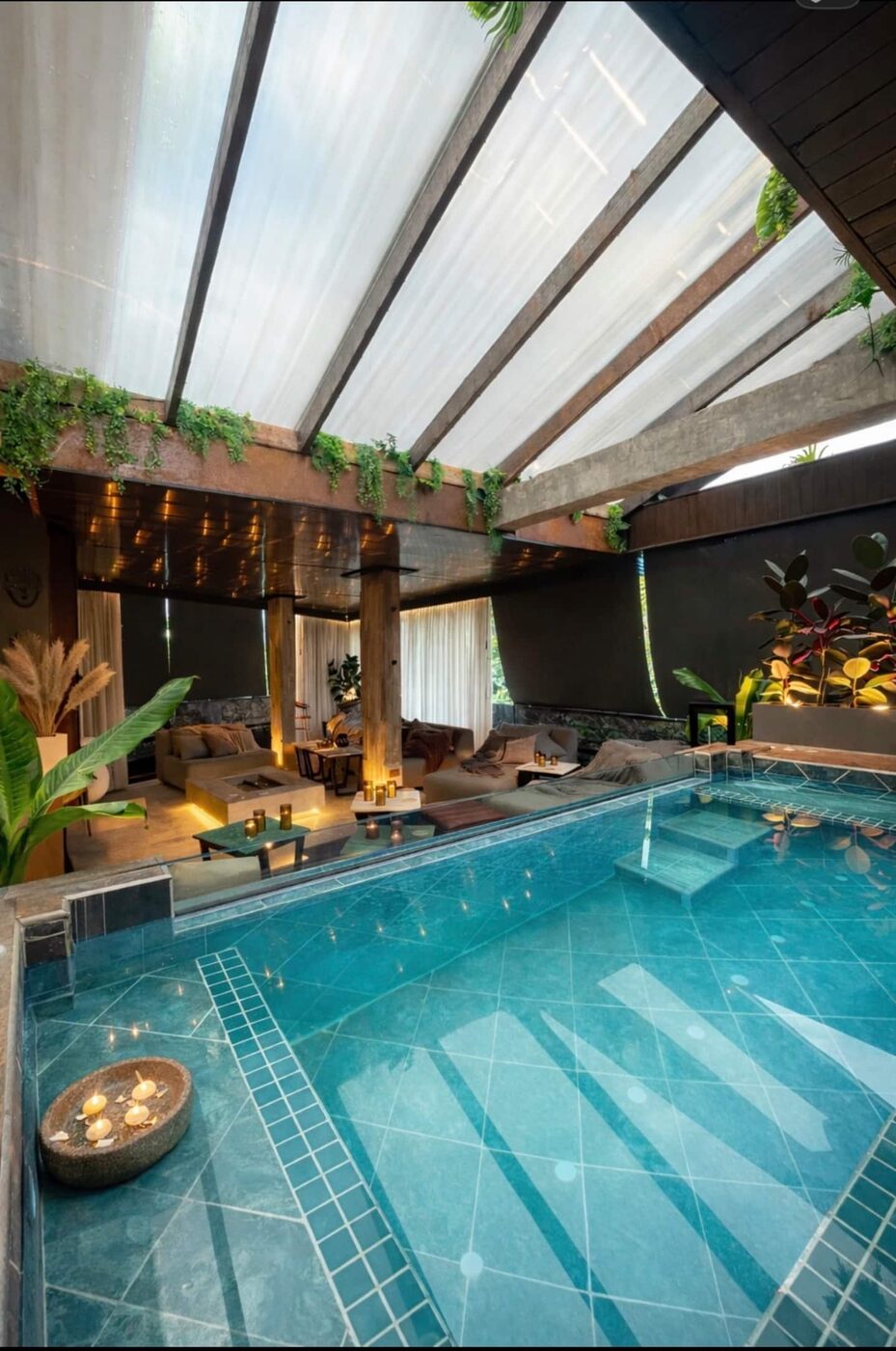 Rooftop Pool Under Glass &mdash; The Hideaway